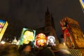 Basel carnival 2023. colorful illuminated lantern