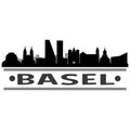 Basel city Icon Vector Art Design Skyline