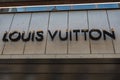Basel, Switzerland - August 16, 2019 - view of the Louis Vuitton storefront Royalty Free Stock Photo