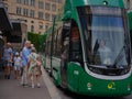 Basel, Switzerland - July 4 2022: public transport in the city