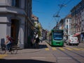 Basel, Switzerland - July 8 2022: public transport in the city