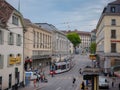 Basel, Switzerland - July 4 2022: public transport in the city