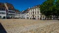 Martinsgasse alley in the Minster cathedral area of downtown Basel.