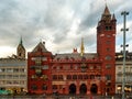 Basel, Switzerland - November 03, 2019: Famous Town Hall or Rathaus in Basel, Switzerland Royalty Free Stock Photo