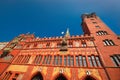 Basel town hall. Basel is a city in northwestern Switzerland on the river Rhine and third-most-populous city