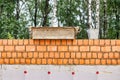 Basement insulation with foam. Insulation and waterproofing of the underground part of the building. Construction of the Royalty Free Stock Photo