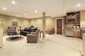 Basement with kitchen area Royalty Free Stock Photo