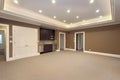 Basement in new construction home Royalty Free Stock Photo