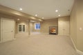 Basement in new construction home Royalty Free Stock Photo