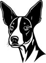 Basenji - high quality vector logo - vector illustration ideal for t-shirt graphic