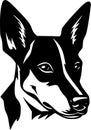 Basenji - high quality vector logo - vector illustration ideal for t-shirt graphic