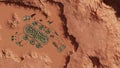 bases with settlements on the planet Mars