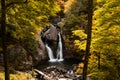 Bash Bish Falls by a warm fall day