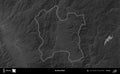 Bashkia Diber outlined, Albania. Grayscale Royalty Free Stock Photo