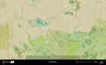 Bashkia Mat outlined, Albania. Topographic Humanitarian Royalty Free Stock Photo