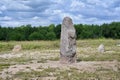 Megaliths and menhir rocks in Akhunovo village