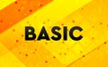 Basic abstract digital banner yellow background