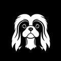 Japanese chin - minimalist and flat logo - vector illustration Royalty Free Stock Photo