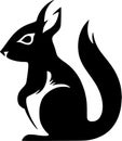 Squirrel - minimalist and flat logo - vector illustration Royalty Free Stock Photo