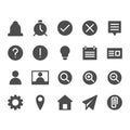 Basic business, internet web interface filled icon style