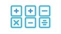 Basic Calculator Buttons Icon for Math Operations, vector design Generative AI Royalty Free Stock Photo