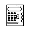 Basic calculator icon vector sign and symbol isolated on white background, Basic calculator logo concept