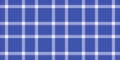 Basic check tartan pattern, tissue texture textile seamless. Interior fabric vector plaid background in blue and light colors