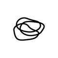Rubber band icon, vector illustration