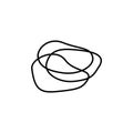 Rubber band icon, vector illustration