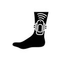 Ankle monitor icon, vector illustration