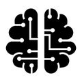 Artificial Intelligence icon, vector illustration Royalty Free Stock Photo
