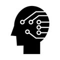 Artificial Intelligence icon, vector illustration Royalty Free Stock Photo