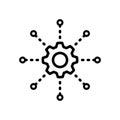 Microservices icon. vector on a white background.