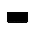 Comb dog icon on a white background. Royalty Free Stock Photo