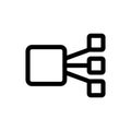 Microservices icon. vector on a white background.