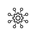 Microservices icon. vector on a white background.