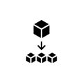 Microservices icon. vector on a white background.