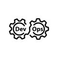 DEVOPS icon on a white background.