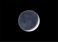 Realistic moon earthshine vector Royalty Free Stock Photo