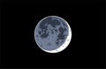 Realistic moon earthshine vector Royalty Free Stock Photo