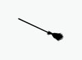 Broom silhouette vector Royalty Free Stock Photo