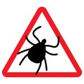 Tick icon insect icon,  illustration Royalty Free Stock Photo