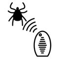 Repellent ticks icon