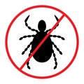 Tick icon insect icon,  illustration Royalty Free Stock Photo