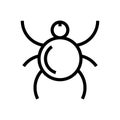 Tick icon insect icon, illustration