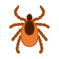 Tick icon insect icon, illustration