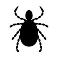 Tick icon insect icon, illustration