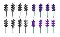 Lavender icon, vector line illustration Royalty Free Stock Photo