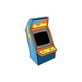 Classic game arcade console vector Royalty Free Stock Photo