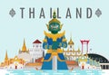 Guardian Giant in Thailand and Bangkok Grand Palace